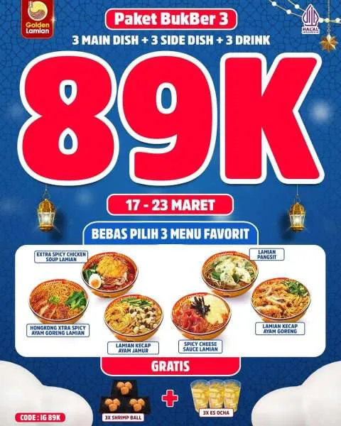 Promo Golden Lamian Paket Bukber 3