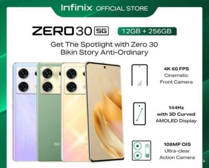 Infinix Zero 30 5G: Harga Resmi di Indonesia dan Spesifikasi Lengkap