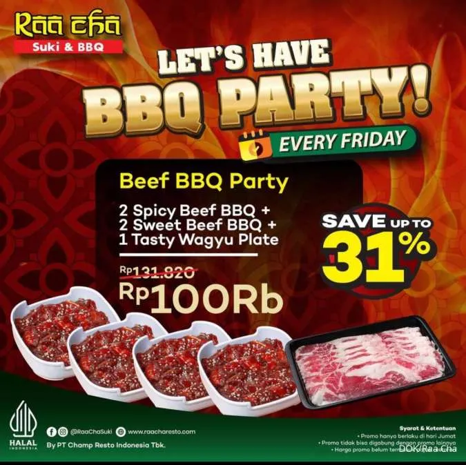 Promo Raa Cha 2025 setiap hari Jumat