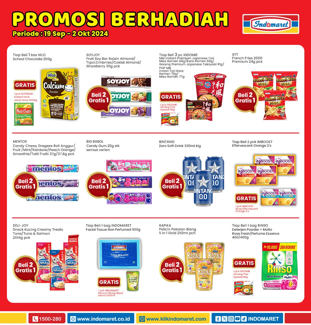 Promo Berhadiah Indomaret Periode 19 September-2 Oktober 2024