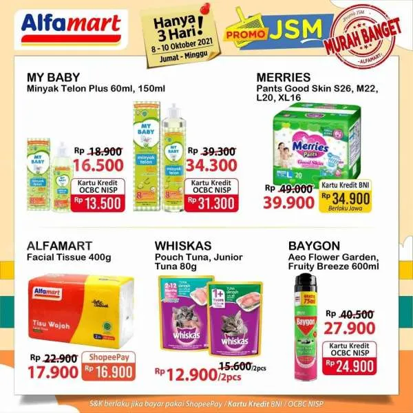 Promo JSM Alfamart 8-10 Oktober 2021