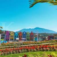 Flora Wisata San Terra, tempat wisata selfie yang penuh bunga warna-warni