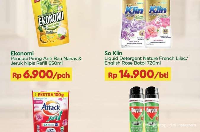 Promo Deterjen dan Sabun Mandi di Hypermart Hari Ini, Ada Harga Hemat di Tip Top Juga