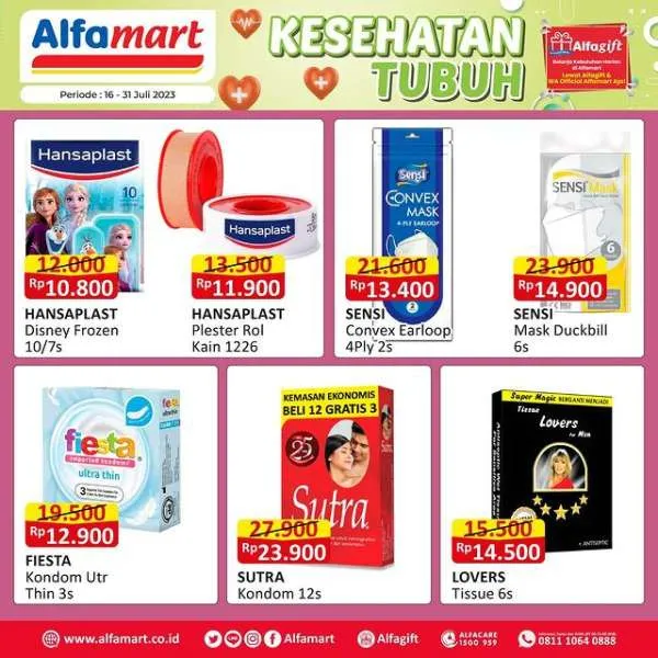 Promo Alfamart Kesehatan Tubuh Periode 16-31 Juli 2023