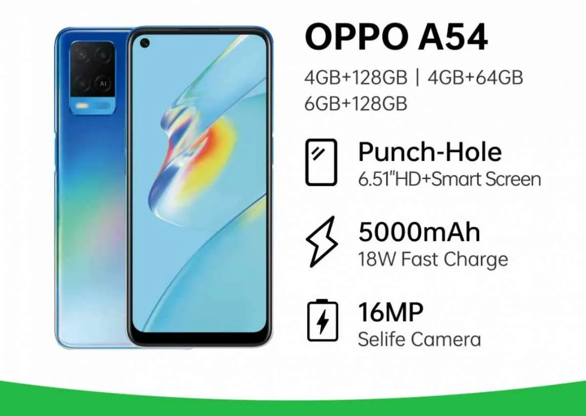 Daftar harga HP OPPO A54 terbaru per Oktober 2021, mulai Rp 2 jutaan