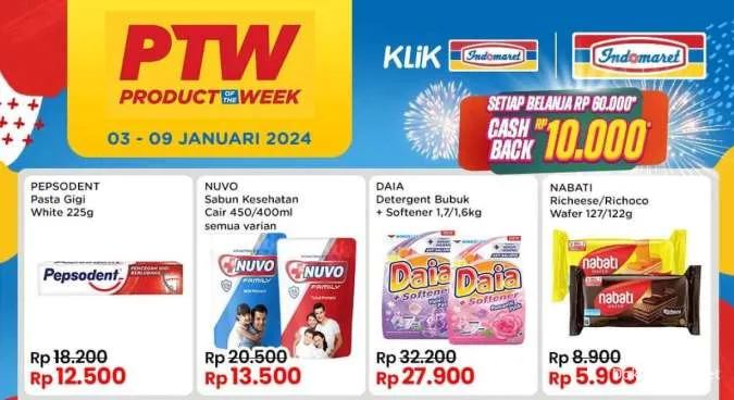 Promo PTW Indomaret 3-9 Januari 2024. Sosis Beli 2 Lebih Hemat, Telur Diskon Rp 1.000