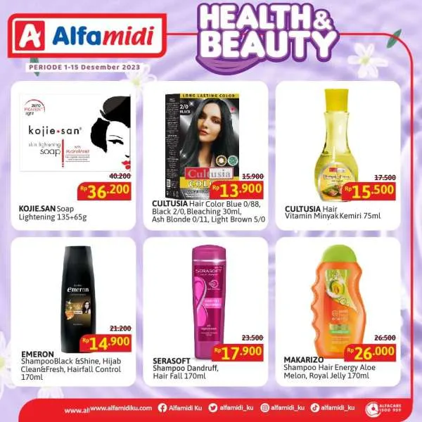 Promo Alfamidi Health & Beauty Periode 1-15 Desember 2023
