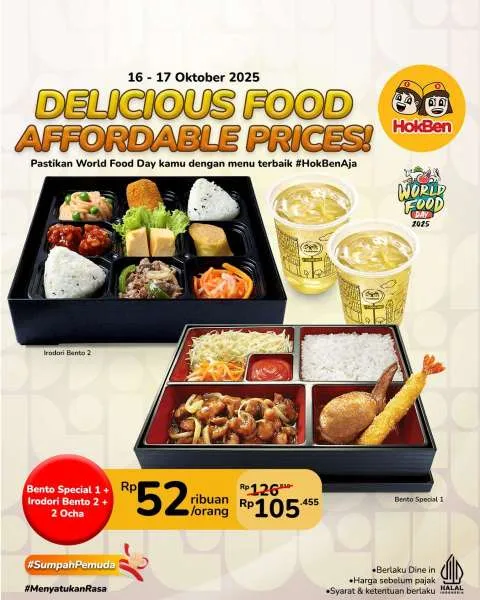 Promo HokBen Hari Pangan Sedunia 16-17 Oktober 2025