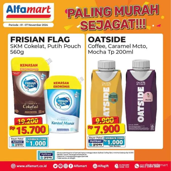 Promo Alfamart Paling Murah Sejagat Periode 1-7 November 2024