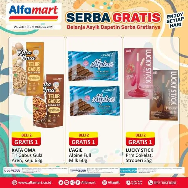 Promo Alfamart Serba Gratis Periode 16-31 Oktober 2023