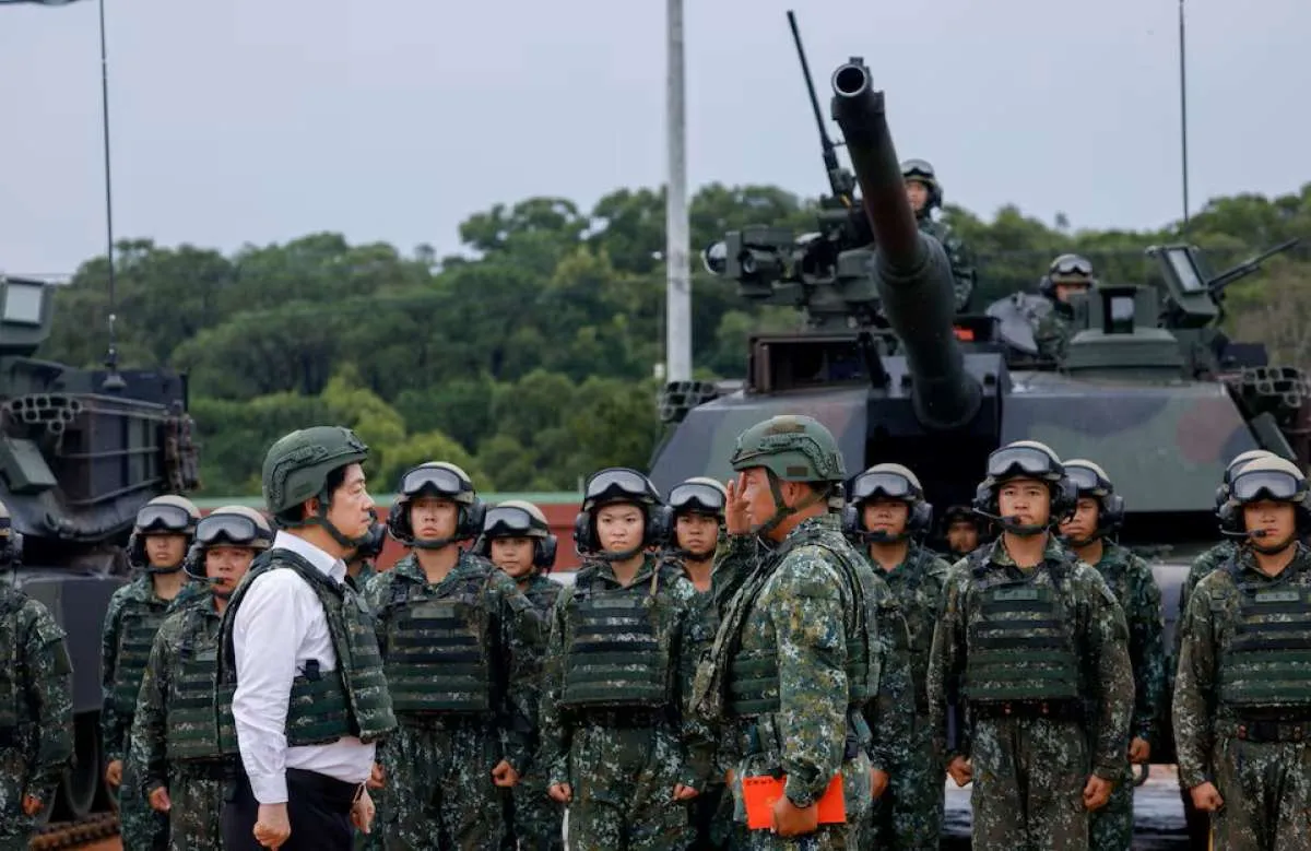 Taiwan Pamerkan Tank Tempur Baru AS dalam Latihan Perang Tahunan