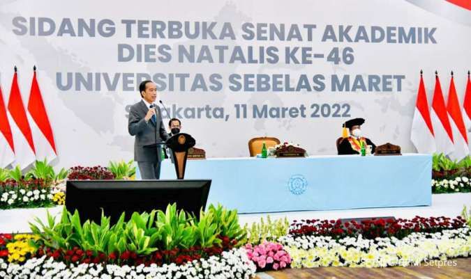 Hadiri Dies Natalis ke-46 UNS, Jokowi Minta Universitas Harus Lincah dengan Perubahan