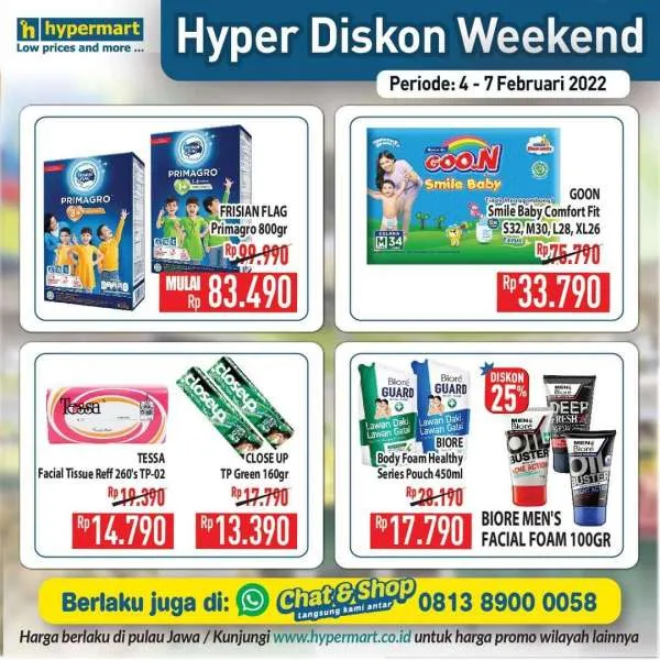 Promo Hypermart Hyper Diskon Weekend Periode 4-7 Februari 2022