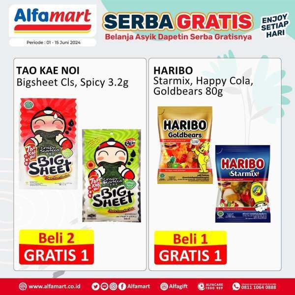 Promo Alfamart 1-15 Juni 2024, Serba Gratis Setiap Hari