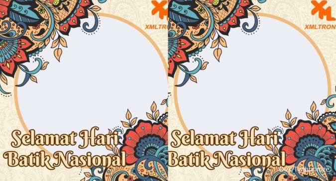 30 Twibbon Hari Batik Nasional 2024 untuk Diunggah dan Dijadikan Foto Profil