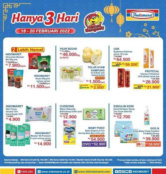 JSM Indomaret Promo Only 3 Days From 18-20 February 2022