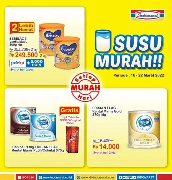 Promo Indomaret Super Hemat Periode 16-22 Maret 2022