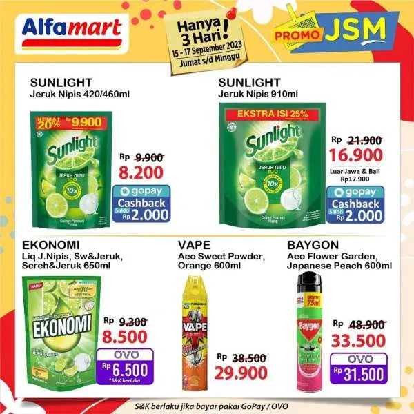 Promo JSM Alfamart Hanya 3 Hari Periode 15-17 September 2023