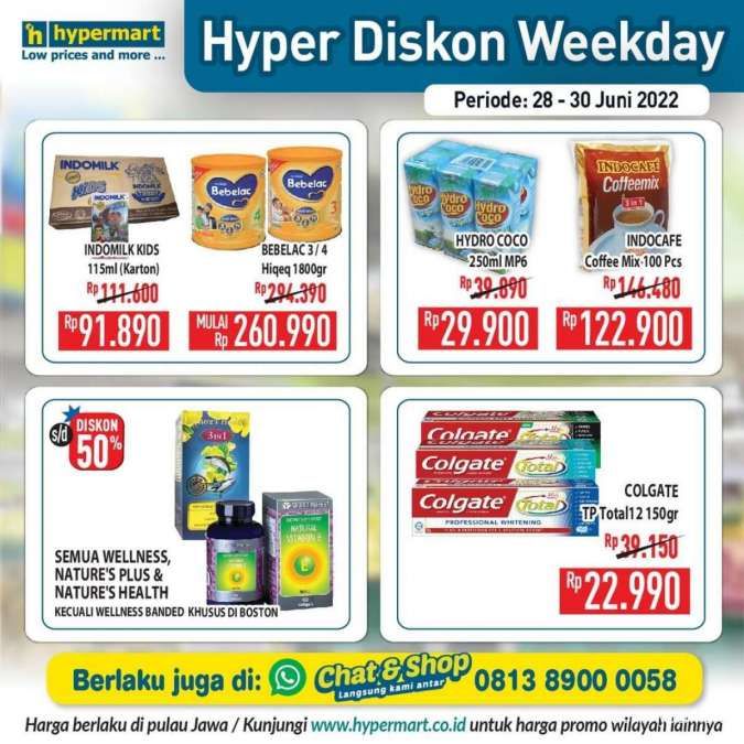 Promo Hypermart Hyper Diskon Weekday Terbaru 28-30 Juni 2022