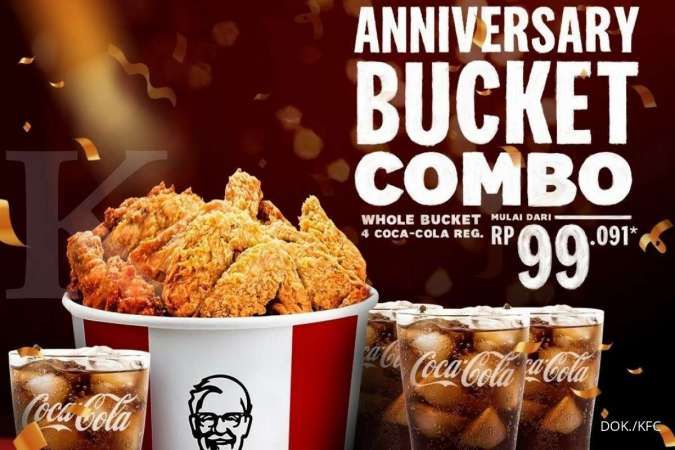 Promo KFC 18-20 Oktober 2021, Spesial Anniversary Bucket Combo Harga Rp 99.091