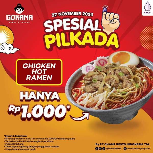 Promo Pilkada 2024 di Gokana