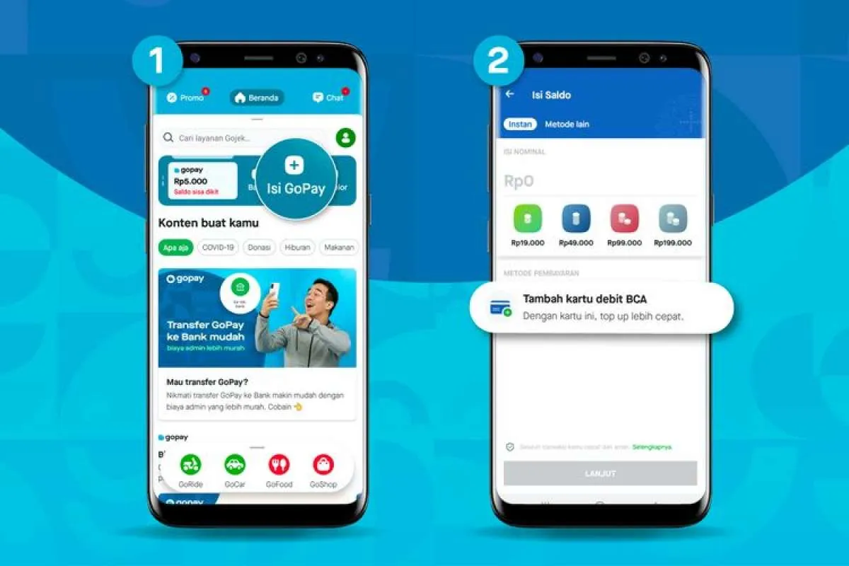 Saldo Full saat Mudik, Ini Cara Isi Saldo GoPay di Mobile Banking BCA Hingga BRI 
