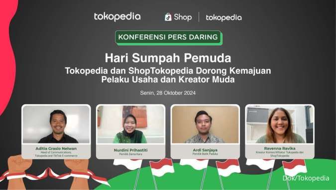 Hari Sumpah Pemuda,Tokopedia&ShopTokopedia Dorong Kemajuan Pelaku Usaha&Kreator Muda