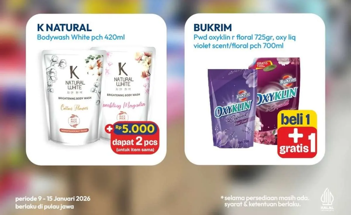 Promo Hypermart Beli Banyak Lebih Hemat 9-15 Januari 2026, Detergent Beli 1 Gratis 1