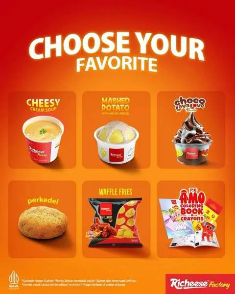 Promo Richeese Factory Combo Fire Chicken Free Side Dish