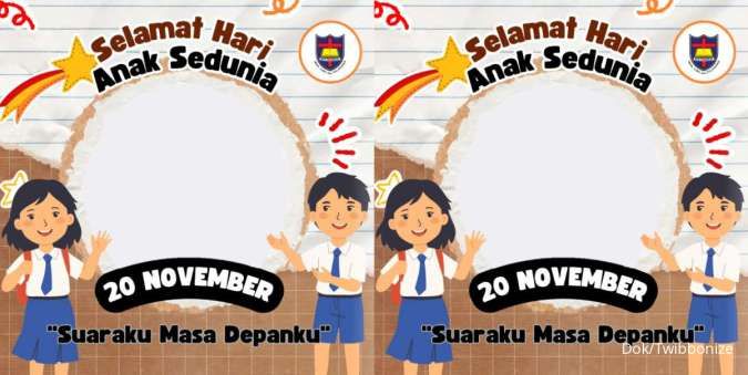 30 Twibbon Hari Anak Sedunia 2024 yang Diperingati Setiap 20 November 