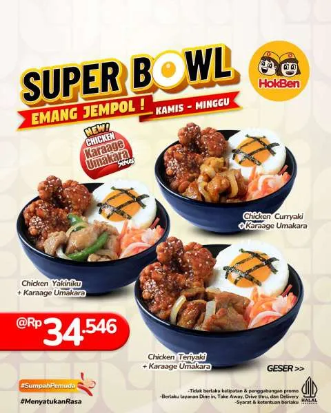 Promo HokBen Super Bowl Karaage Umakara Oktober 2025