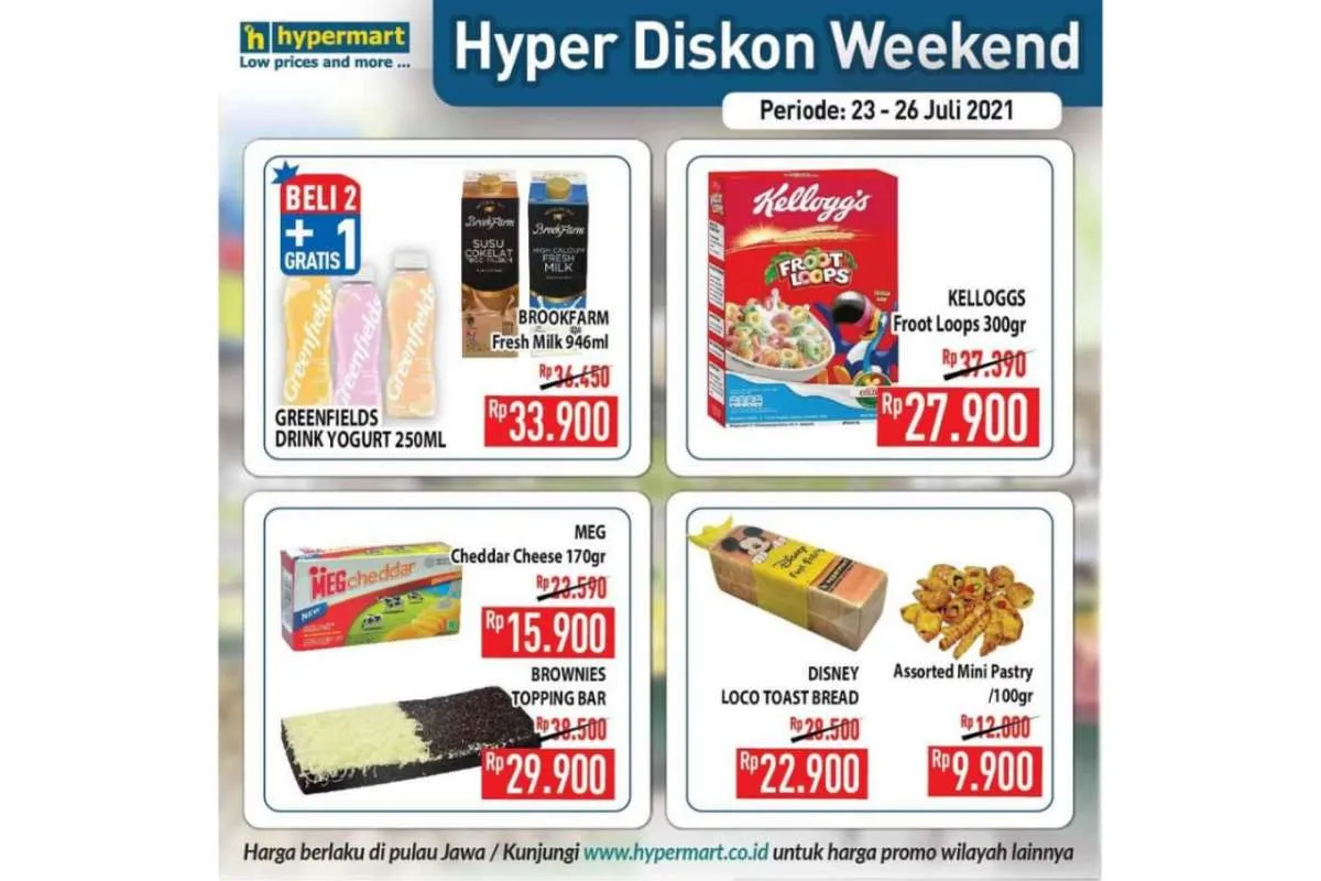 Promo Hypermart weekday 26 Juli 2021, ada program Hyper Diskon!