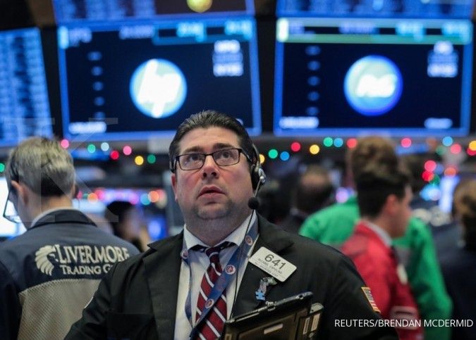 Khawatir prospek ekonomi global, indeks bursa Wall Street jatuh