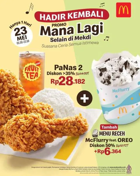 Promo McD Mana Lagi Sehari PaNas 2 Hemat