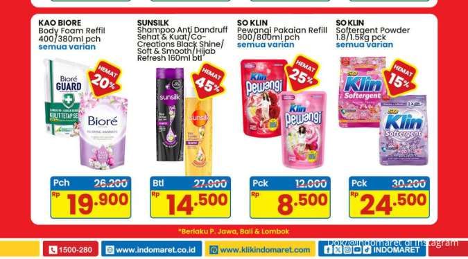 Promo Indomaret Weekend Minggu 13 Juli 2025, Potongan Harga untuk So Klin Pewangi