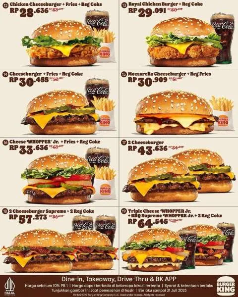 Promo Burger King Kupon Juni Paket Burger