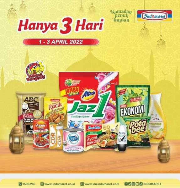 Katalog Promo Indomaret Hanya 3 Hari Periode 1-3 April 2022