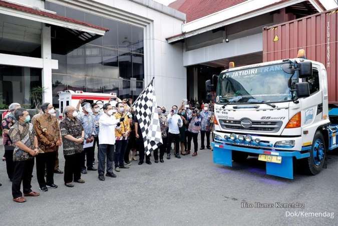 Dorong Ekspor Nonmigas, Mendag Lepas 2 Kontainer Ekspor Senilai Rp 10,68 Miliar ke Amerika Serikat dan Eropa