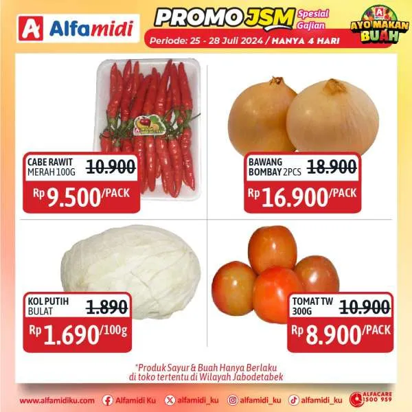 Promo JSM Alfamidi Hanya 4 Hari Spesial Gajian Periode 25-28 Juli 2024