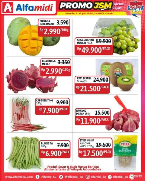 Promo JSM Alfamidi Hanya 4 Hari Periode 3-6 Juli 2025