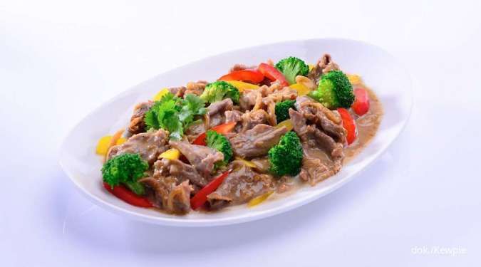 Resep Tumis Daging Brokoli, Bumbunya Pakai Saus Wijen Sangrai