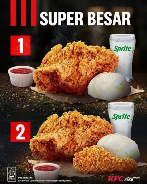 Promo KFC Super Besar dan Sprite
