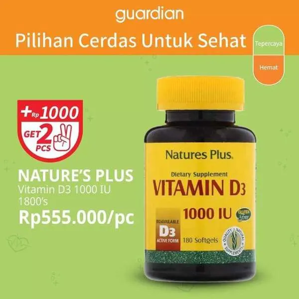 Promo Guardian +1000 Get 2 Pcs Periode s/d 19 Juli 2023