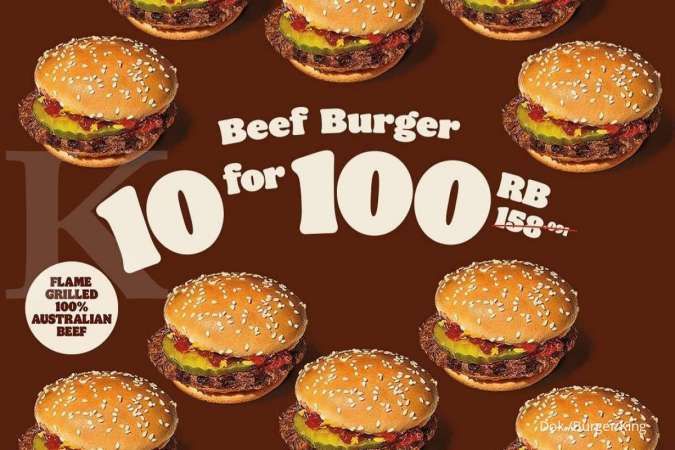 Promo Burger King 29-31 Oktober 2021, Mulai dari Cheese Burger hingga Beef Burger