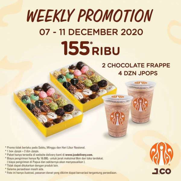 Promo J.CO periode 7-11 Desember 2020