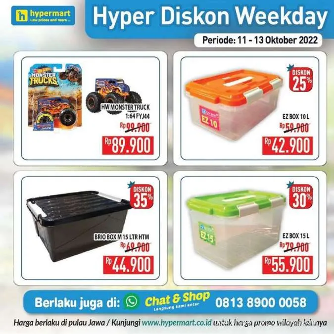 Promo Hypermart 11-13 Oktober 2022, Hyper Diskon Weekday