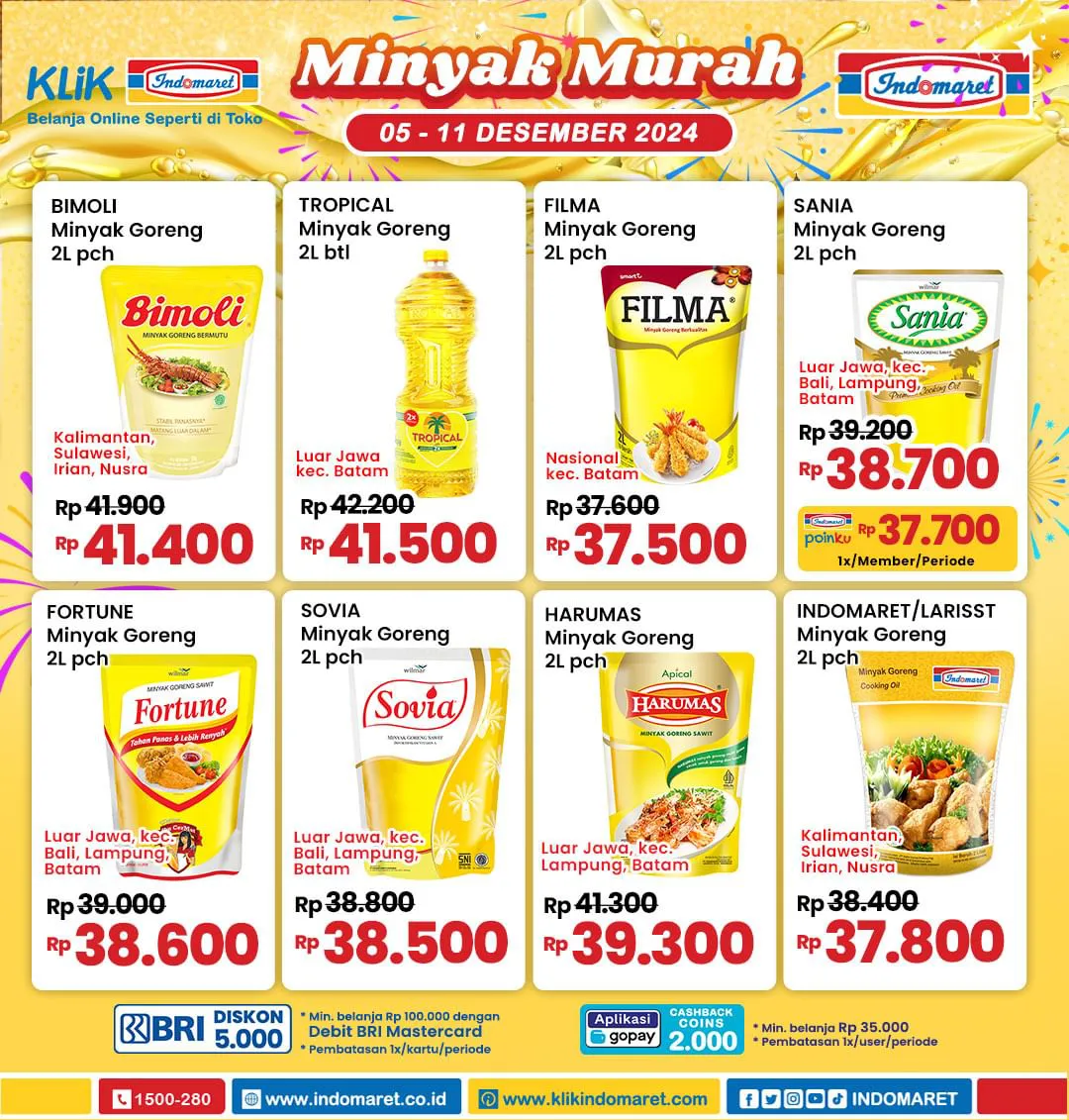 Promo Indomaret Minyak Murah Periode 5-11 Desember 2024