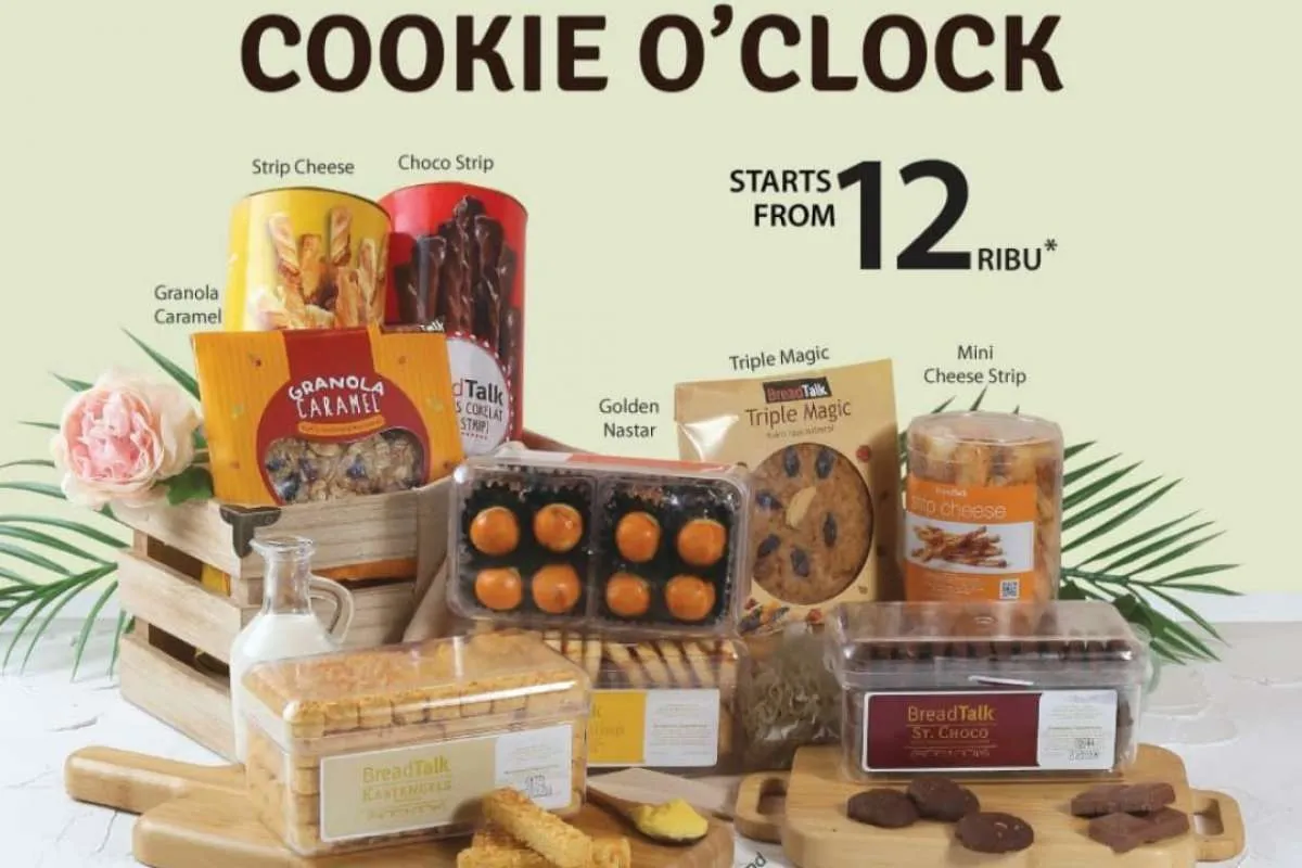 Promo BreadTalk 1-5 November 2021, Aneka Kue Kering Cookie O’Clock Mulai Rp 12.000