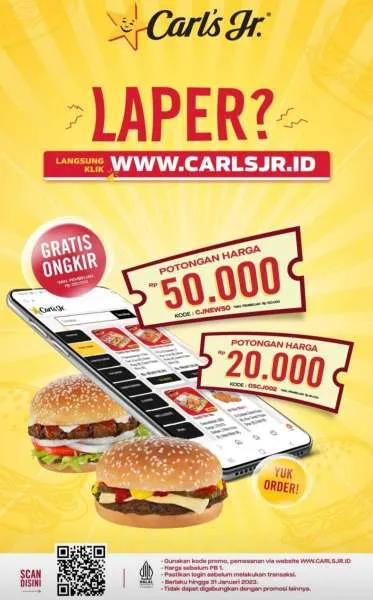 Promo Carls Jr Weekend Edisi 14-15 Januari 2023