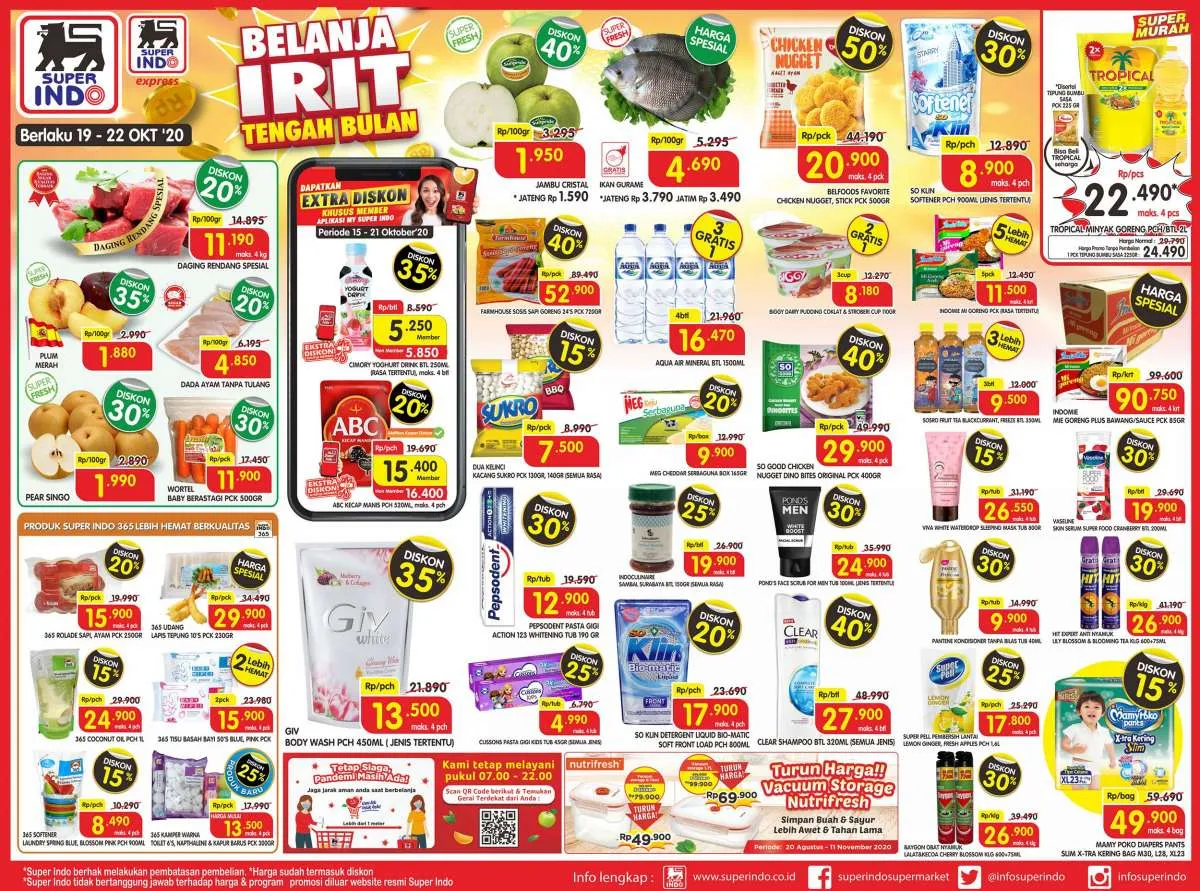 Promo Superindo hari ini 22 Oktober 2020, diskon sebelum JSM!